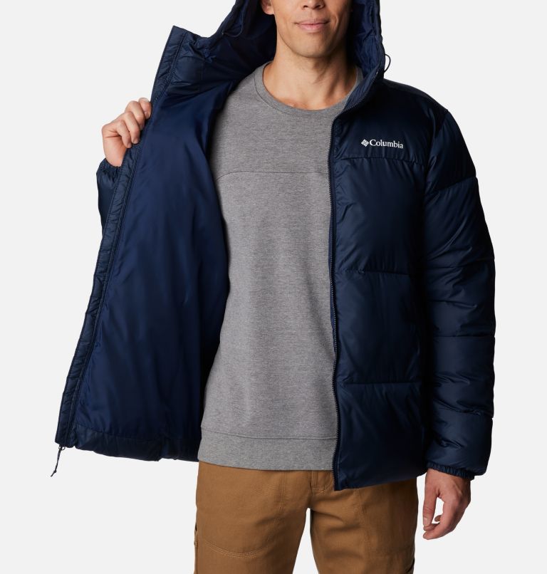 Thumbnail: Men's Puffect Hooded Puffer Jacket, Color: Collegiate Navy, image 5