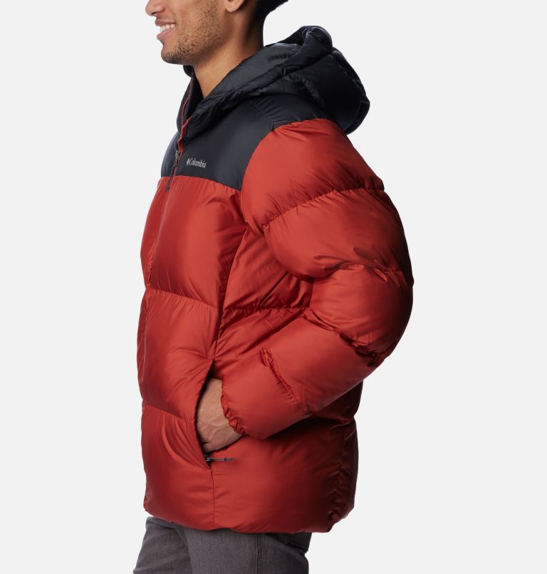 Thumbnail: Men's Puffect Hooded Puffer Jacket, Color: Warp Red, Shark, image 3