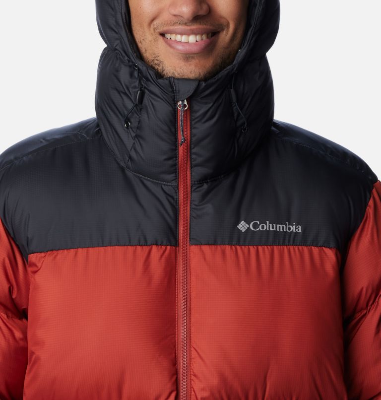 Men's Puffect Hooded Puffer Jacket, Color: Warp Red, Shark, image 4