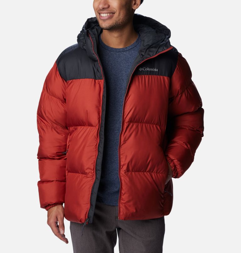 Thumbnail: Men's Puffect Hooded Puffer Jacket, Color: Warp Red, Shark, image 6