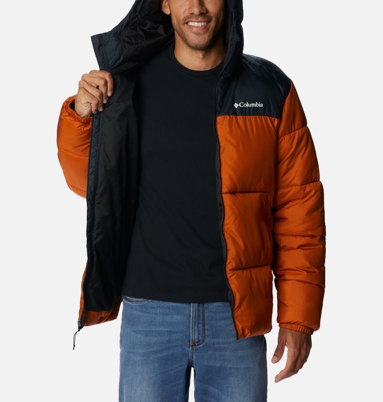 Thumbnail: Men's Puffect Hooded Puffer Jacket, Color: Warm Copper, Black, image 5