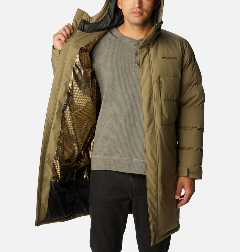 Parka larga impermeable de plumón con capucha Toyama Pass™ para hombre