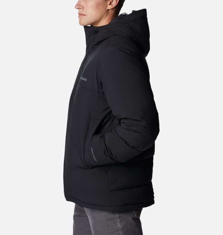 Thumbnail: Men's Aldercrest Down Hooded Jacket, Color: Black, image 3