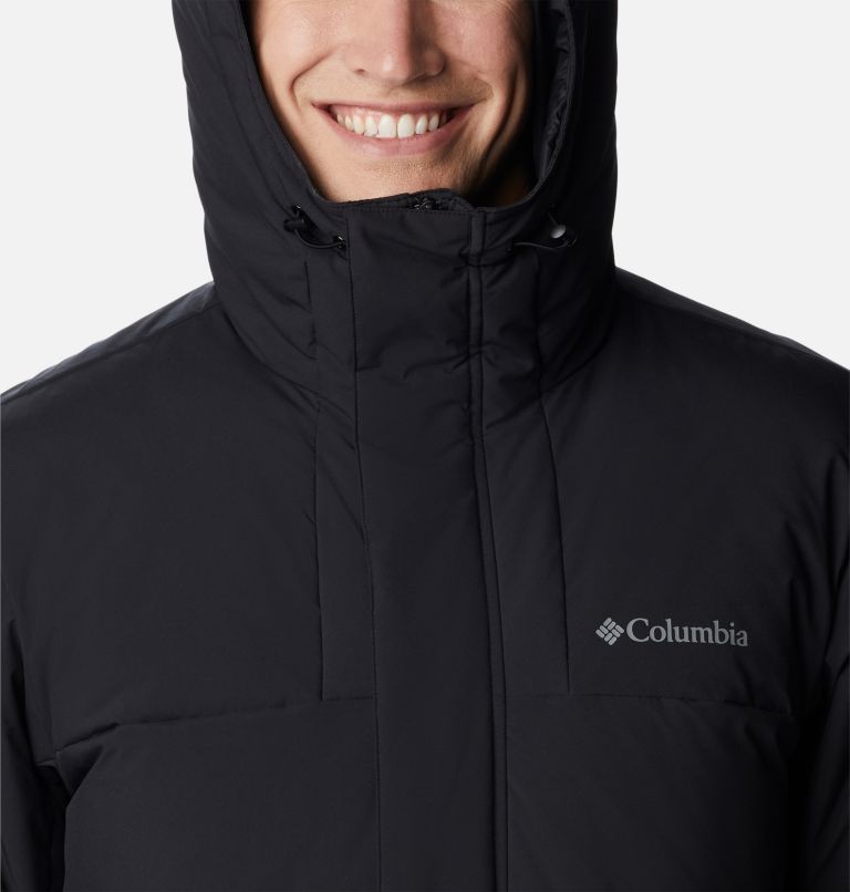 Men's Aldercrest Down Hooded Jacket, Color: Black, image 4