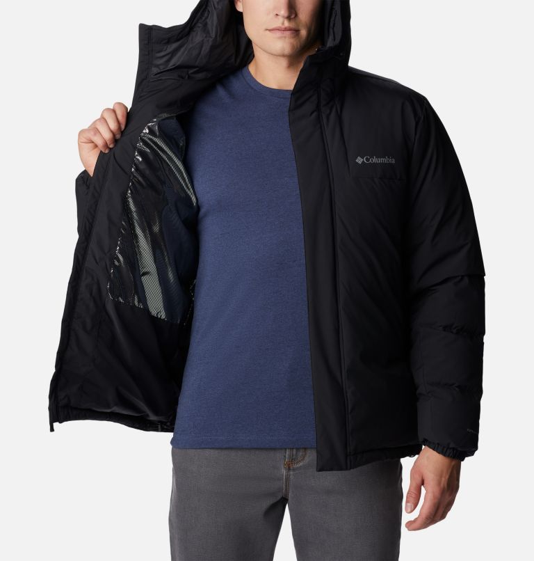 Thumbnail: Men's Aldercrest Down Hooded Jacket, Color: Black, image 5