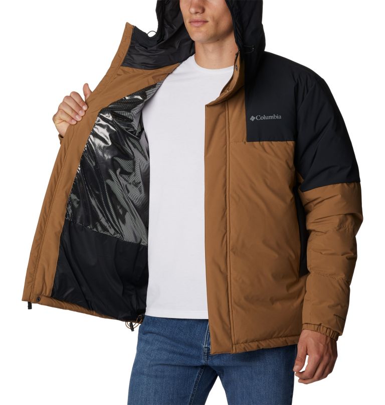 Men's Aldercrest Down Hooded Jacket, Color: Delta, Black, image 5