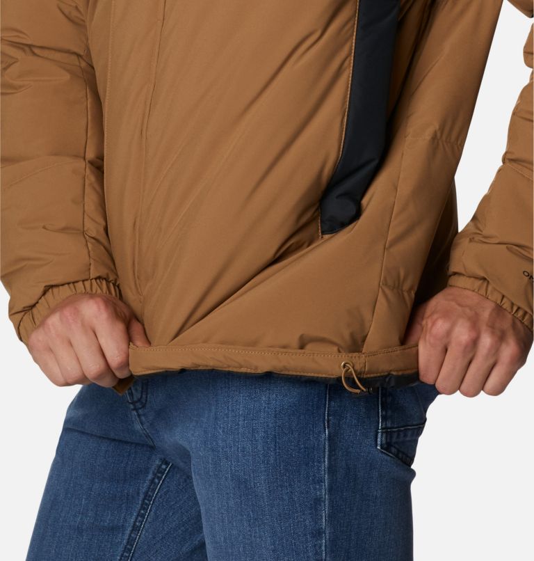 Men's Aldercrest Down Hooded Jacket, Color: Delta, Black, image 7