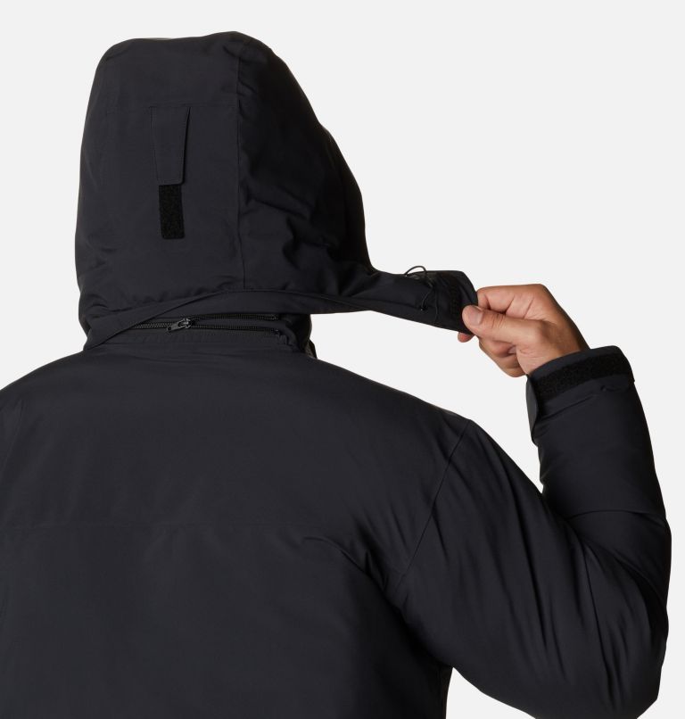 Men's Arrow Trail Insulated Parka, Color: Black, image 7