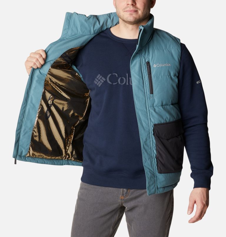 Men's Marquam Peak Fusion Insulated Vest, Color: Metal, Shark, image 5
