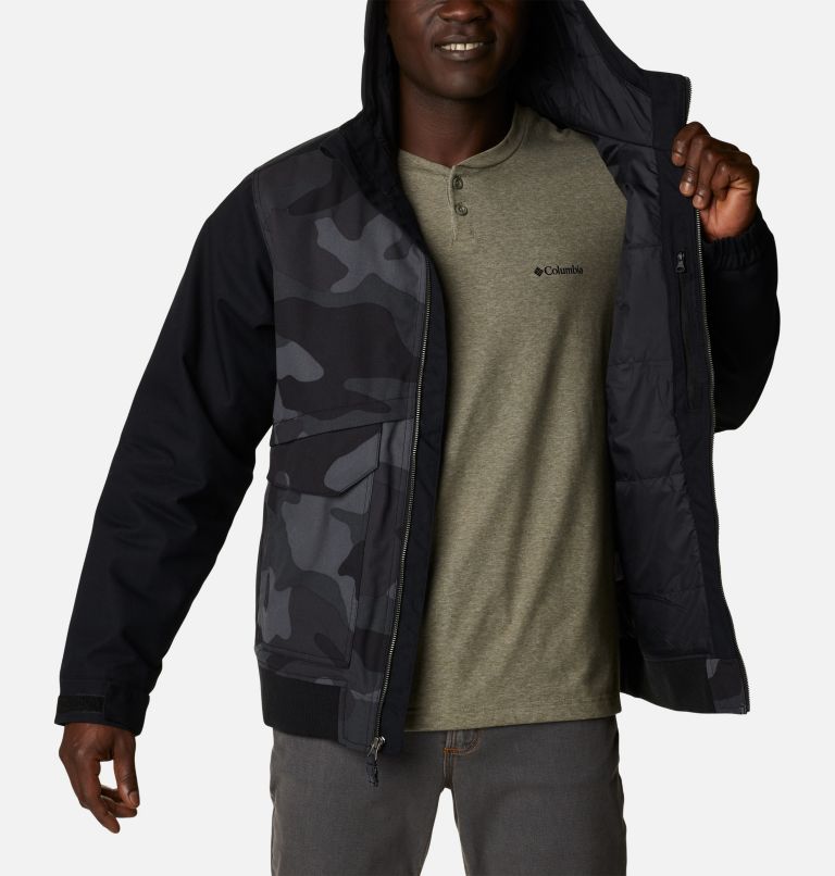 Thumbnail: Men's Loma Vista II Hooded Jacket, Color: Black Mod Camo Print, Black, image 5
