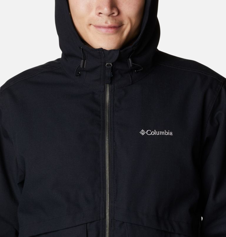 Columbia black hooded jacket new arrivals