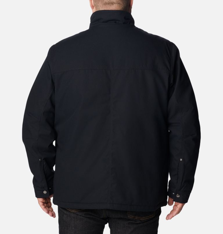 Thumbnail: Men's Loma Vista II Jacket - Big, Color: Black, Mountain Red Check Print, image 2