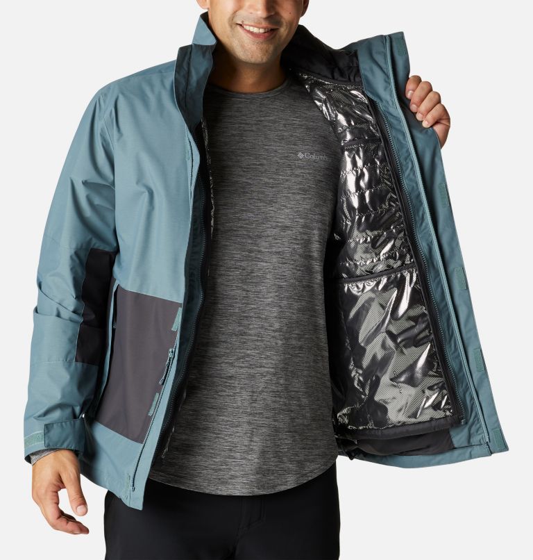Men's Agate Alley Interchange Jacket, Color: Metal, Shark, image 5