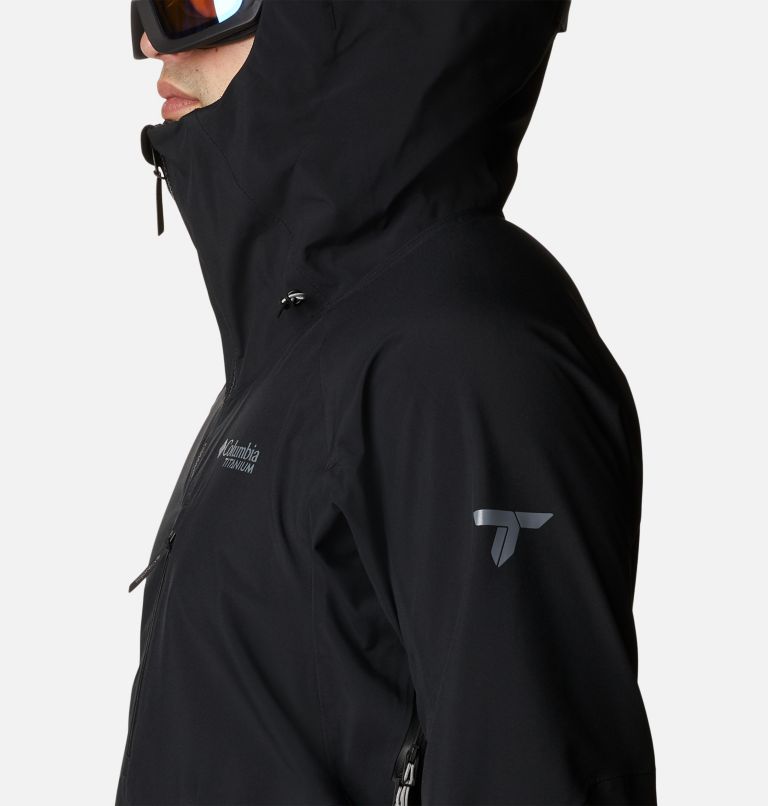 Thumbnail: Men's Platinum Peak 3L Ski Jacket, Color: Black, image 7