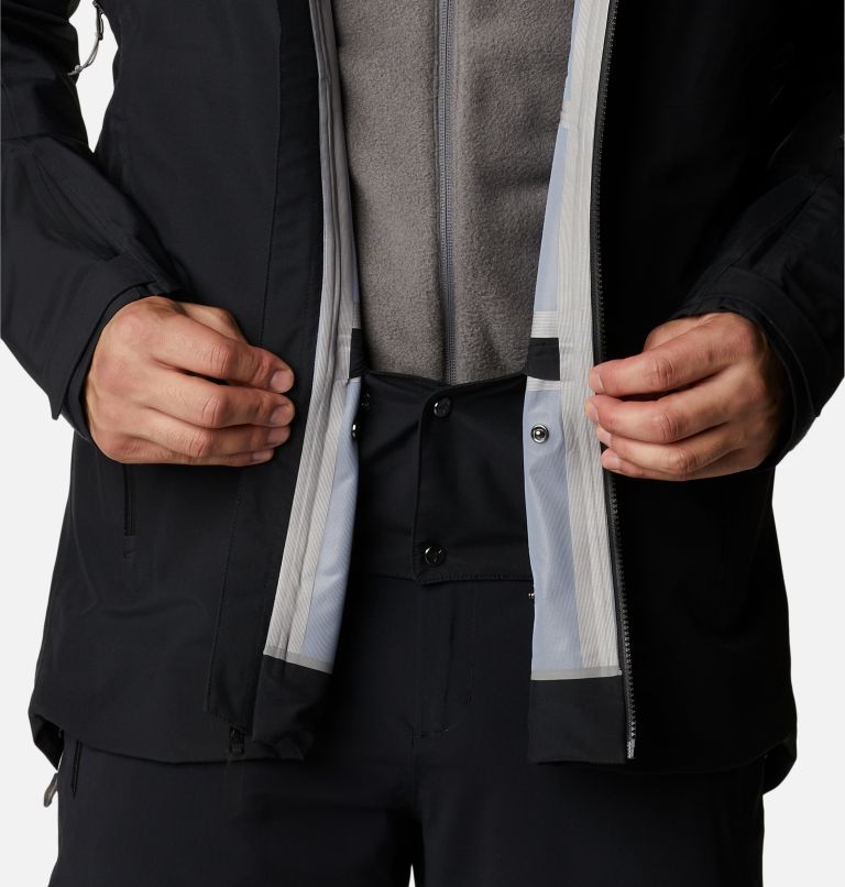 Men's Platinum Peak Shell Ski Jacket, Color: Black, image 10