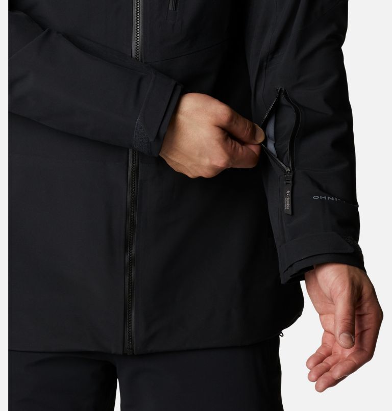 Men's Platinum Peak Shell Ski Jacket, Color: Black, image 11