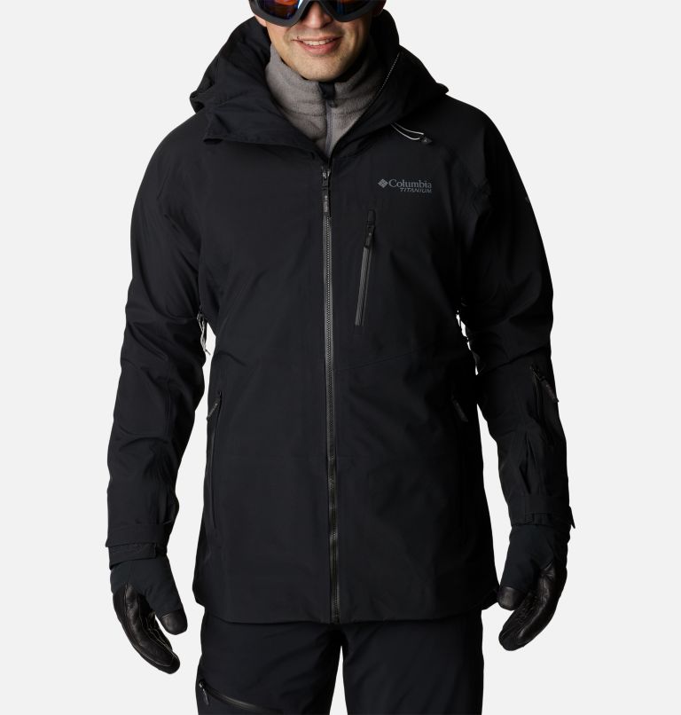 Thumbnail: Men's Platinum Peak 3L Ski Jacket, Color: Black, image 1