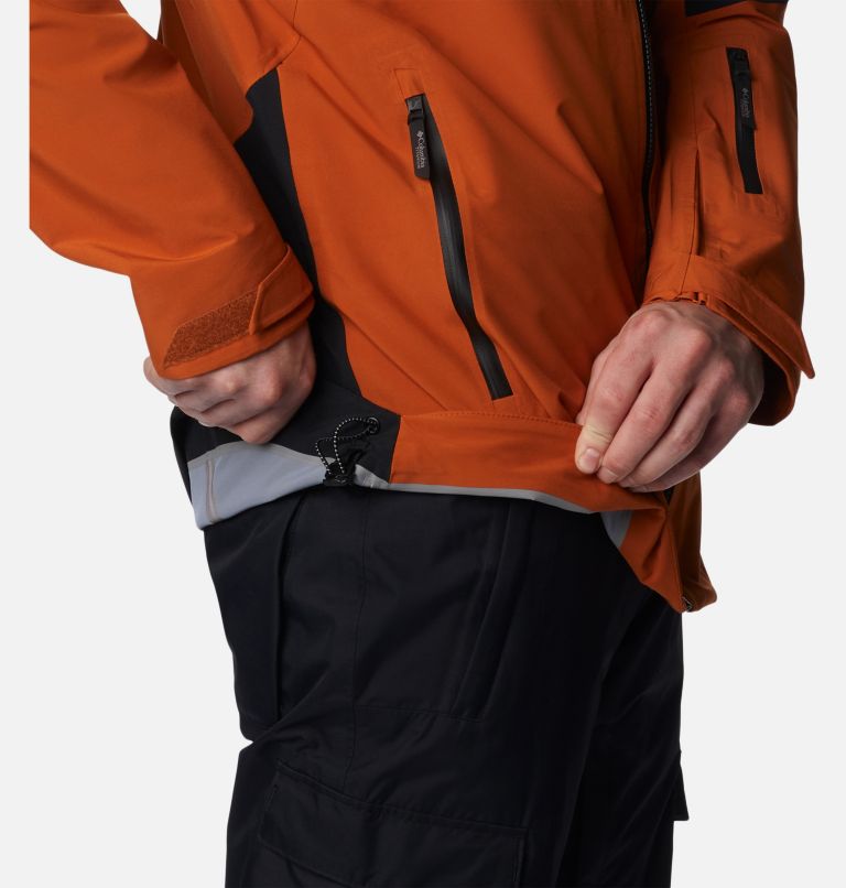 Thumbnail: Men's Platinum Peak Shell Ski Jacket, Color: Warm Copper, Black, image 10