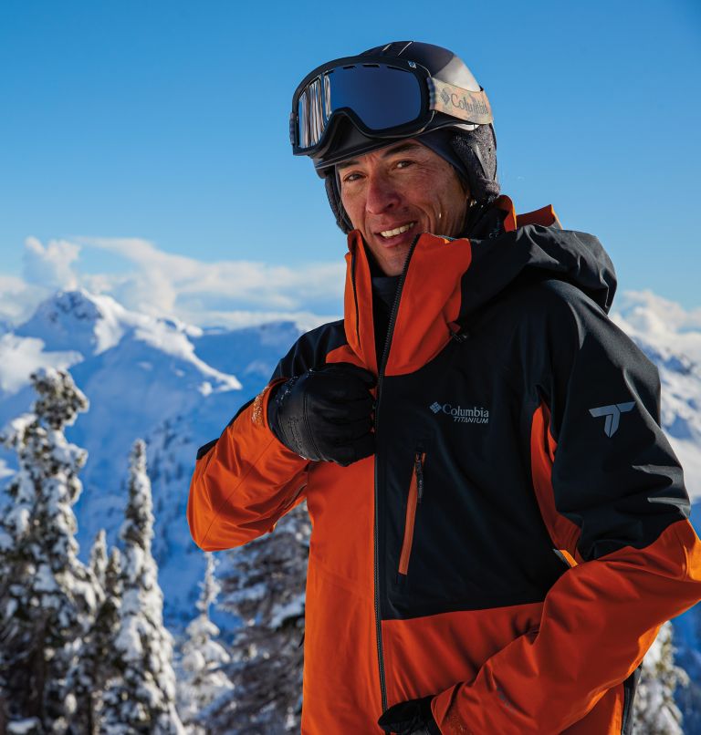 Men's Platinum Peak 3L Ski Jacket, Color: Warm Copper, Black, image 15