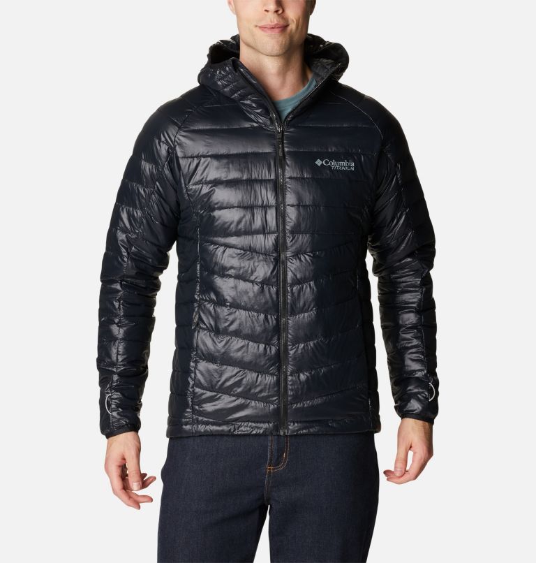 Thumbnail: Men's Platinum Peak Hooded Insulated Jacket, Color: Black, image 1