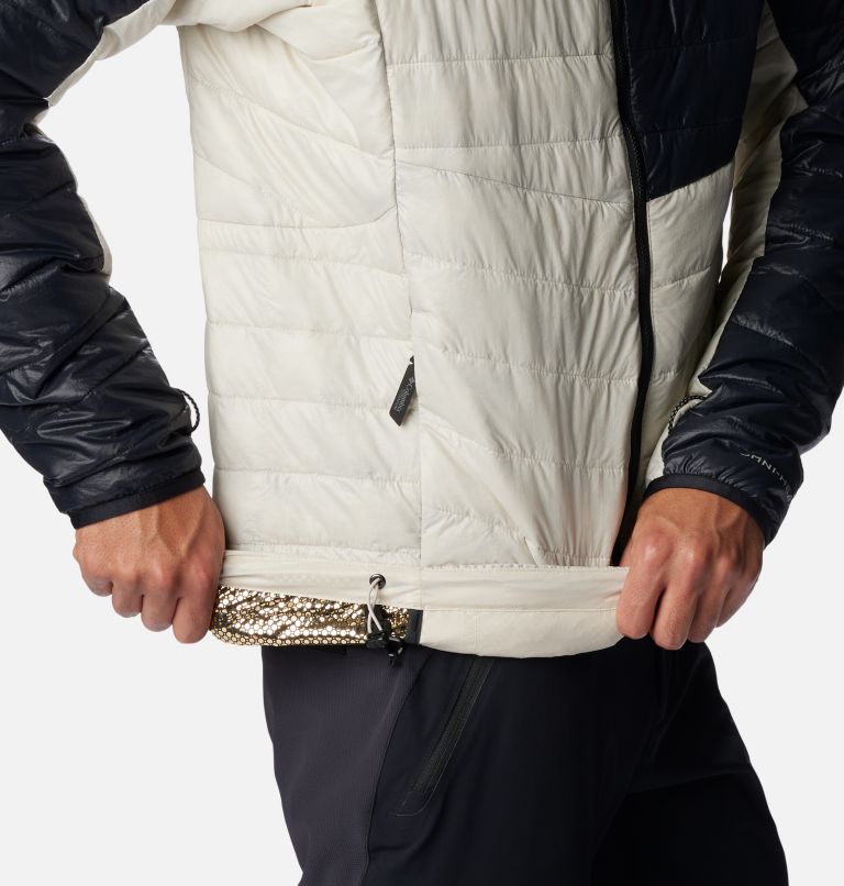 Thumbnail: Men's Platinum Peak Hooded Jacket, Color: Dark Stone, Black, image 7
