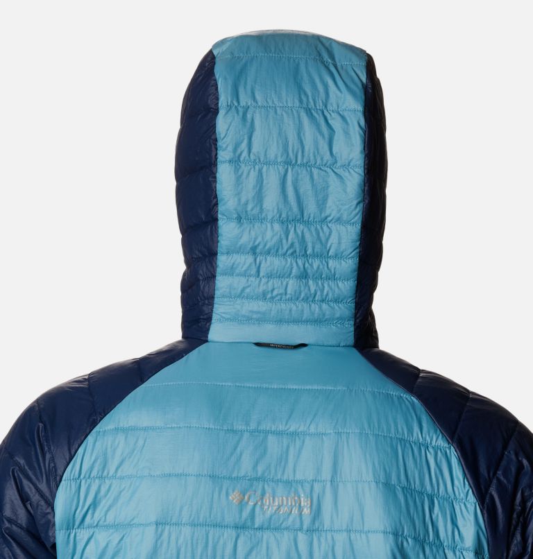 Platinum Peak Hooded Jacket | 424 | L, Color: Shasta, Collegiate Navy, image 7
