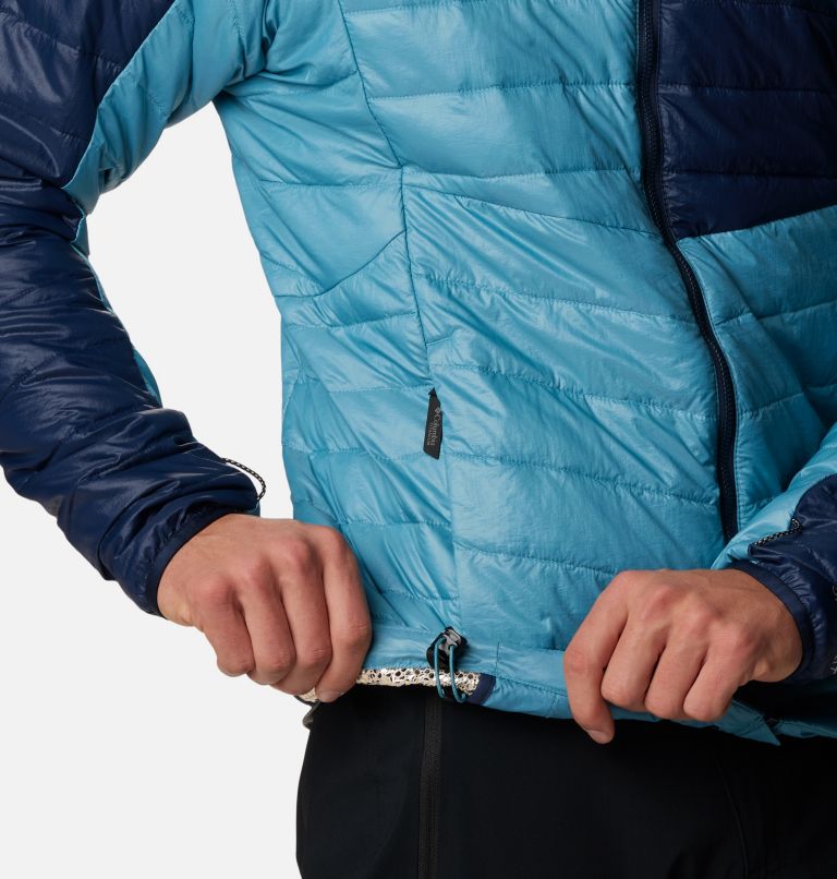 Platinum Peak Hooded Jacket | 424 | M, Color: Shasta, Collegiate Navy, image 8