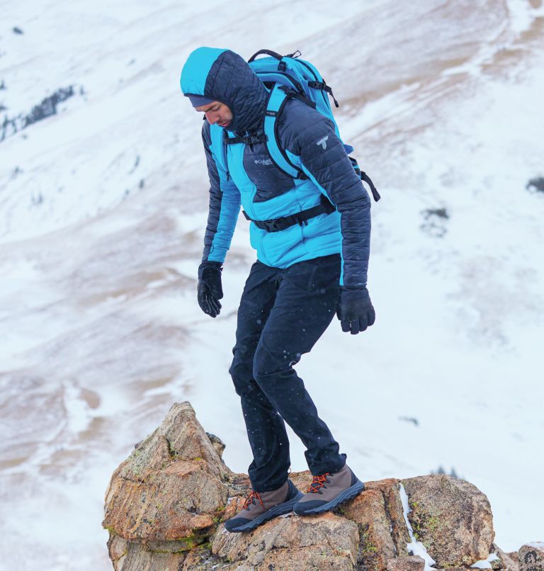 Platinum Peak Hooded Jacket | 491 | XL, Color: Compass Blue, Black, image 14