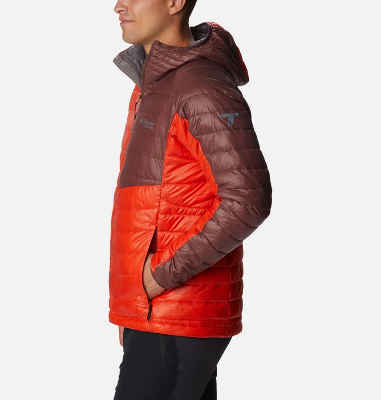 Thumbnail: Men's Platinum Peak Hooded Insulated Jacket, Color: Spicy, Light Raisin, image 3