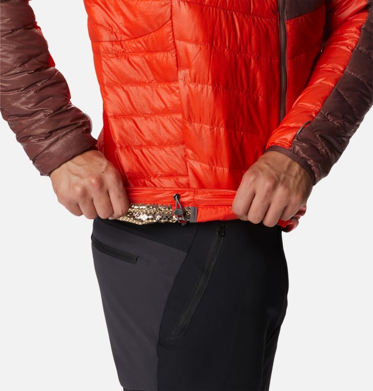 Thumbnail: Men's Platinum Peak Hooded Jacket, Color: Spicy, Light Raisin, image 9