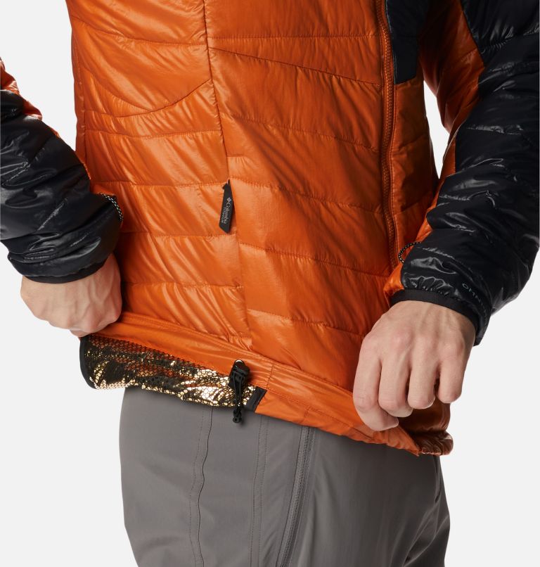Thumbnail: Men's Platinum Peak Hooded Jacket, Color: Warm Copper, Black, image 8