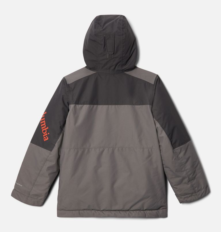 Youth Timberturner II Waterproof Ski Jacket, Color: Shark, City Grey, image 2