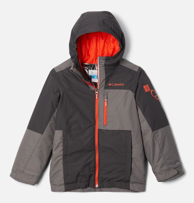 Youth Timberturner II Waterproof Ski Jacket, Color: Shark, City Grey, image 1