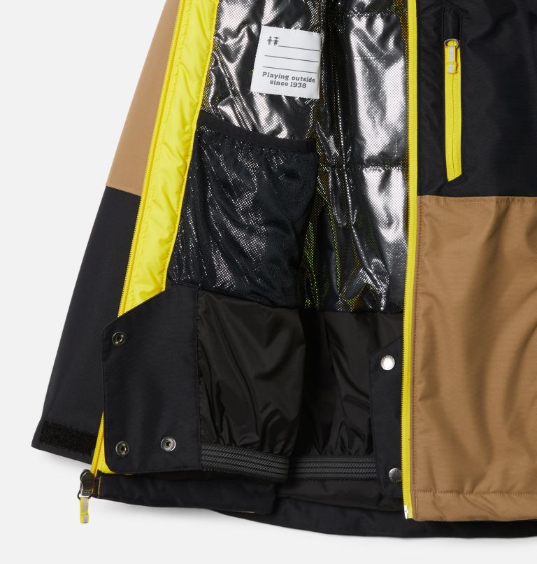 Youth Timberturner II Waterproof Ski Jacket, Color: Delta, Black, image 3