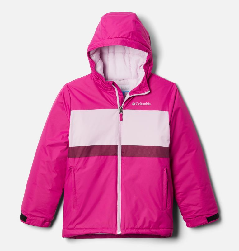 Thumbnail: Kids' Valley Runner Jacket, Color: Wild Fuchsia, Aura, Marionberry, image 1