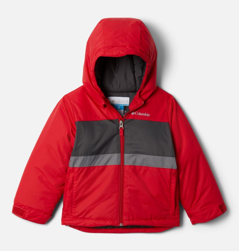 Toddler Valley Runner Jacket, Color: Mountain Red, Shark, City Grey, image 1
