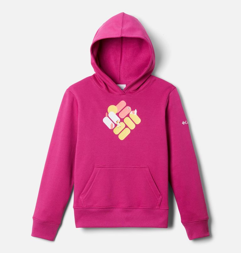 Thumbnail: Kids' Tabor Heights Graphic Hoodie, Color: Wild Fuchsia, image 1