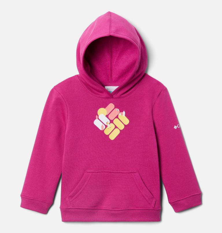 Thumbnail: Toddler Tabor Heights Graphic Hoodie, Color: Wild Fuchsia, image 1