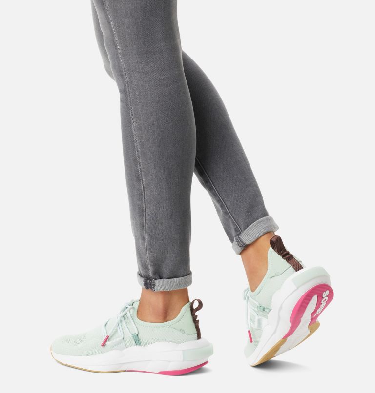 Women's Explorer Defy Low Sneaker, Color: Sea Sprite, White, image 8