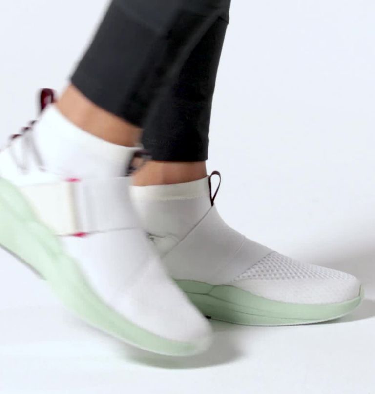 Women's Explorer Defy Mid Sneaker, Color: Sea Salt, Sea Sprite