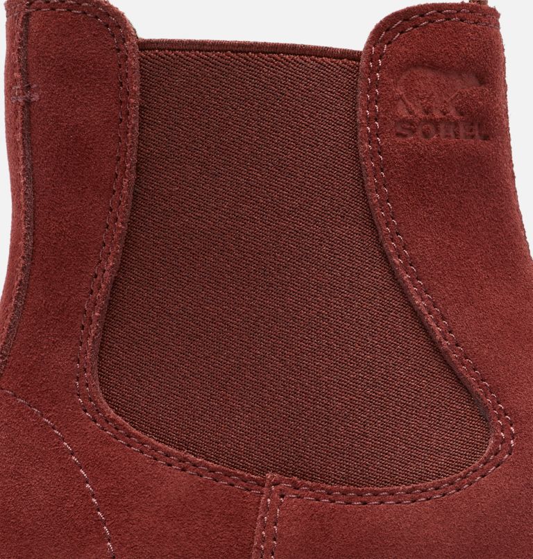 Red suede cheap chelsea boots womens