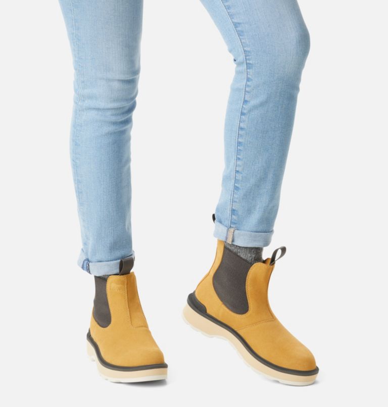 Women's Hi-Line Chelsea Boot, Color: Geo Yellow, Jet, image 8