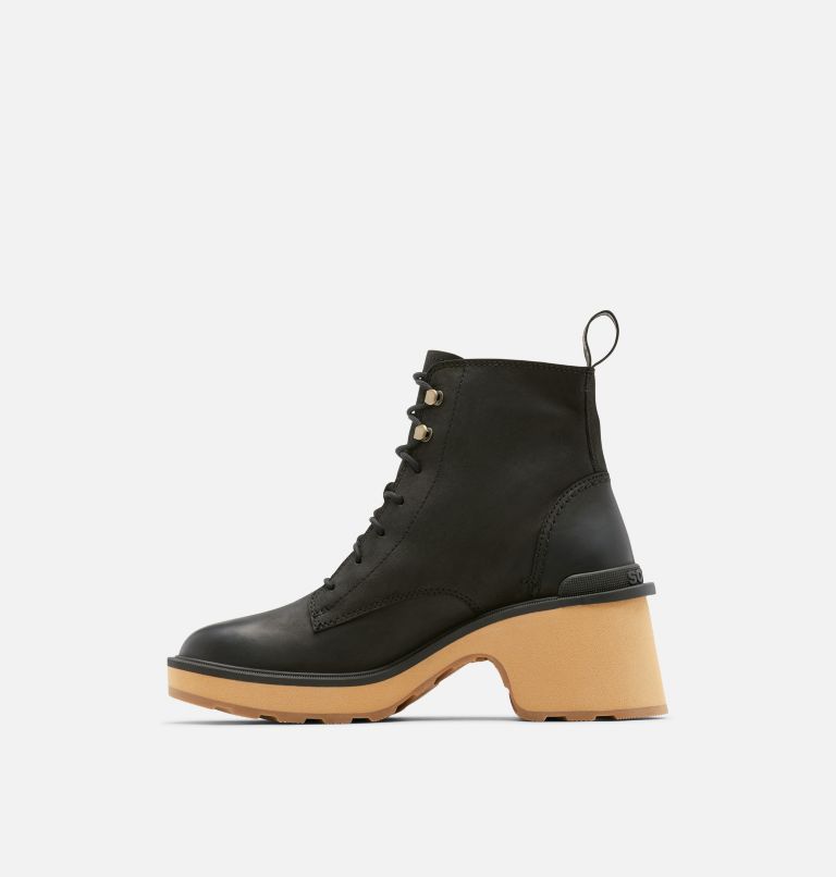 Women's Hi-Line Heel Lace Boot, Color: Black, Tawny Buff, image 4