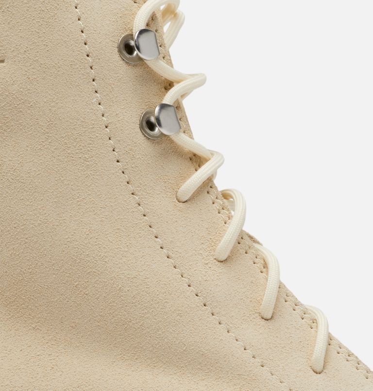 Women's Hi-Line Heel Lace Boot, Color: Bleached Ceramic, Caribou Buff, image 8