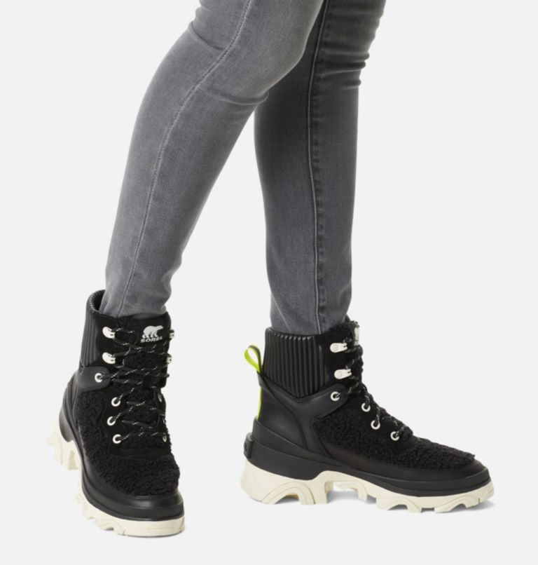 BREX Cozy Lace Women's Boot, Color: Black, Sea Salt, image 8
