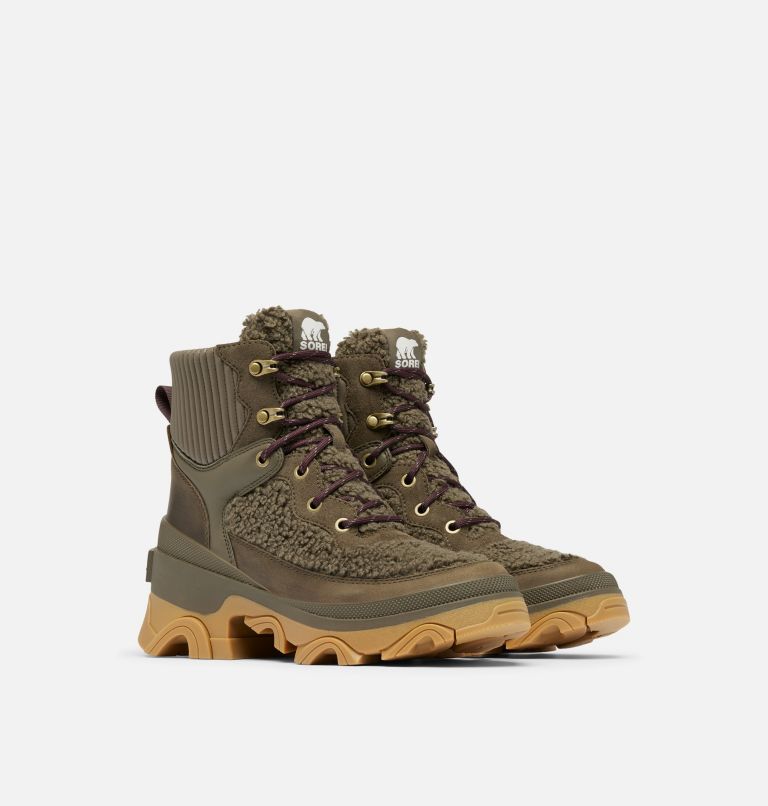 BREX Cozy Lace Women's Boot, Color: Major, Omega Taupe, image 2