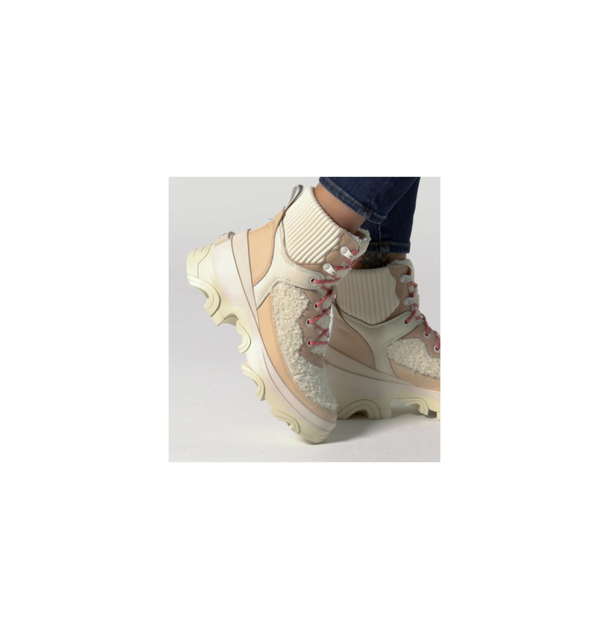 Missguided double sole hiking hotsell sneaker boot