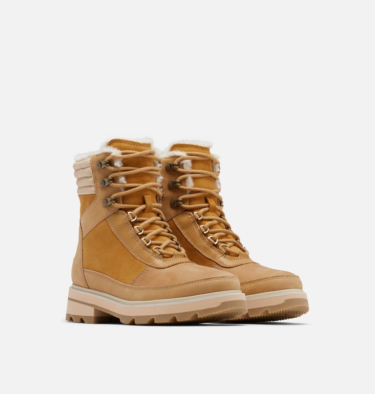 LENNOX� LACE COZY STKD WP | 712 | 7.5, Color: Geo Yellow, Curry, image 2