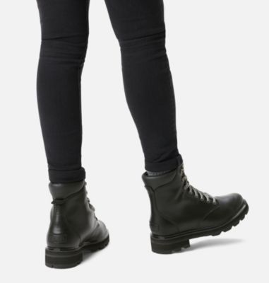 women's lennox lace boots in black