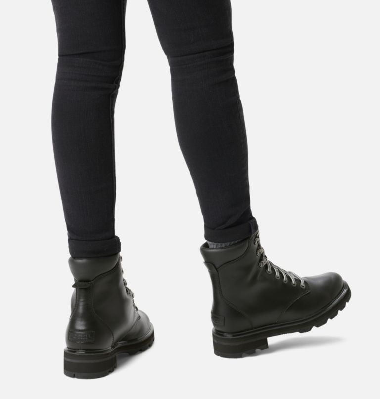 Women's Lennox Lace STKD Waterproof Leather Boot, Color: Black, Sea Salt, image 8